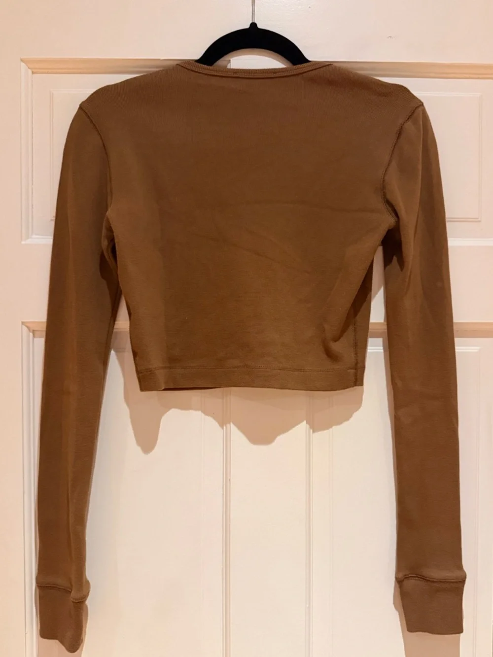 WARDROBE.NYC Brown Hailey Bieber Edition HB Long Sleeve T-Shirt - Picture 8 of 10